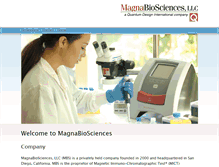 Tablet Screenshot of magnabiosciences.com